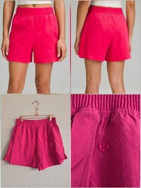 Lululemon Stretch Woven Relaxed-Fit High-Rise Short 4" Cherry Mist Medium